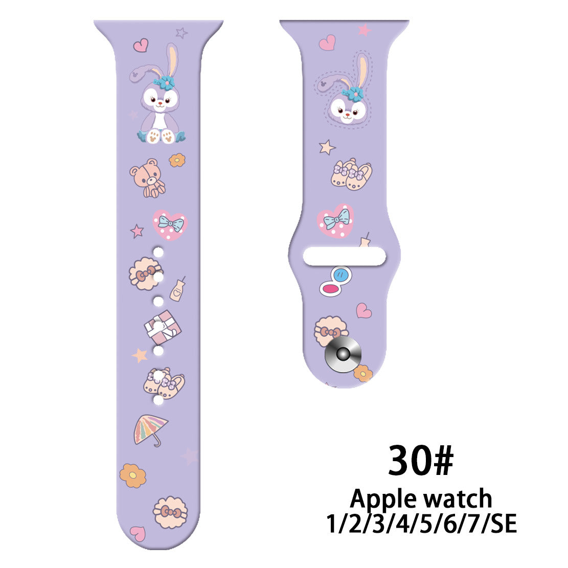 Wholesale Personalized Printed Silicone Watch Strap Watch Band